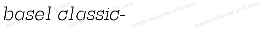 basel classic字体转换